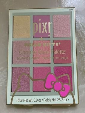 BNIB Pixi Chrome Glow Eyeshadow Palette - Pink & Rose Tones